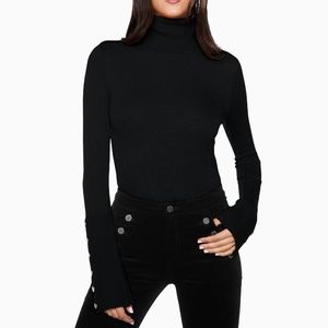 Ramy Brook Turtleneck With Button Accents On The Sleeves